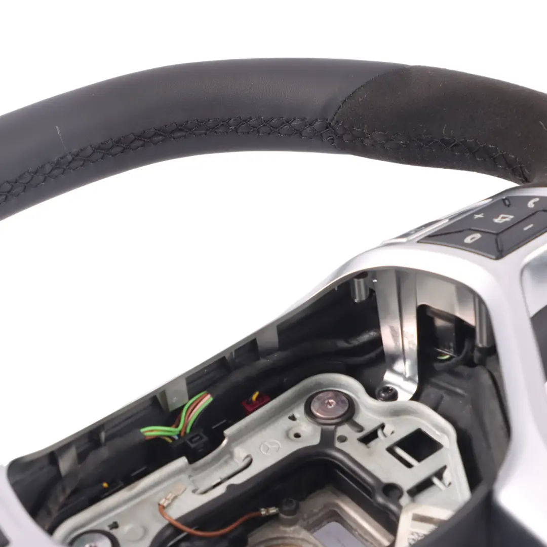 Leather Alcantara Steering Wheel Paddle Shift to Mercedes SL R231 AMG NEW Black with Part number A2314603303 Mercedes SL R231 AMG NEW Black Leather Alcantara Steering Wheel Paddle Shift - SKU A2314603303-1 - Part number A2314603303