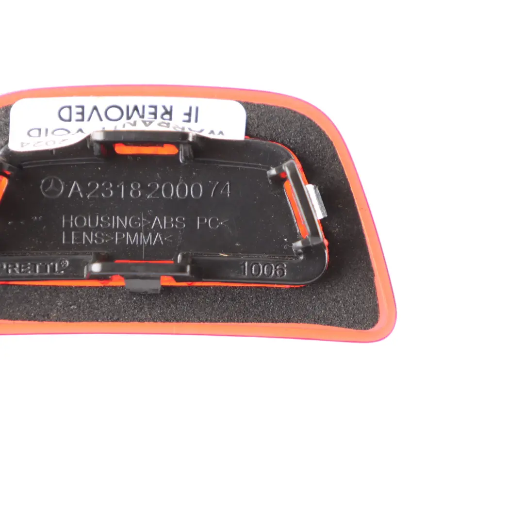 Front Door Reflector Light Lamp Red Left Right N/O/S A1648200074 to Mercedes R231 with Part number A2318200074 Mercedes R231 Front Door Reflector Light Lamp Red Left Right N/O/S A1648200074 - SKU A2318200074 - Part number A2318200074