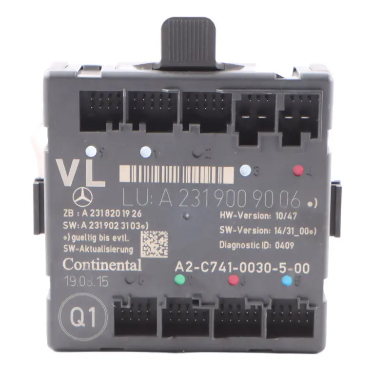  Modulo Porta Mercedes R231 Porta Anteriore Sinistra Modulo Controllo - SKU A2319009006 - Numero di parte A2319009006