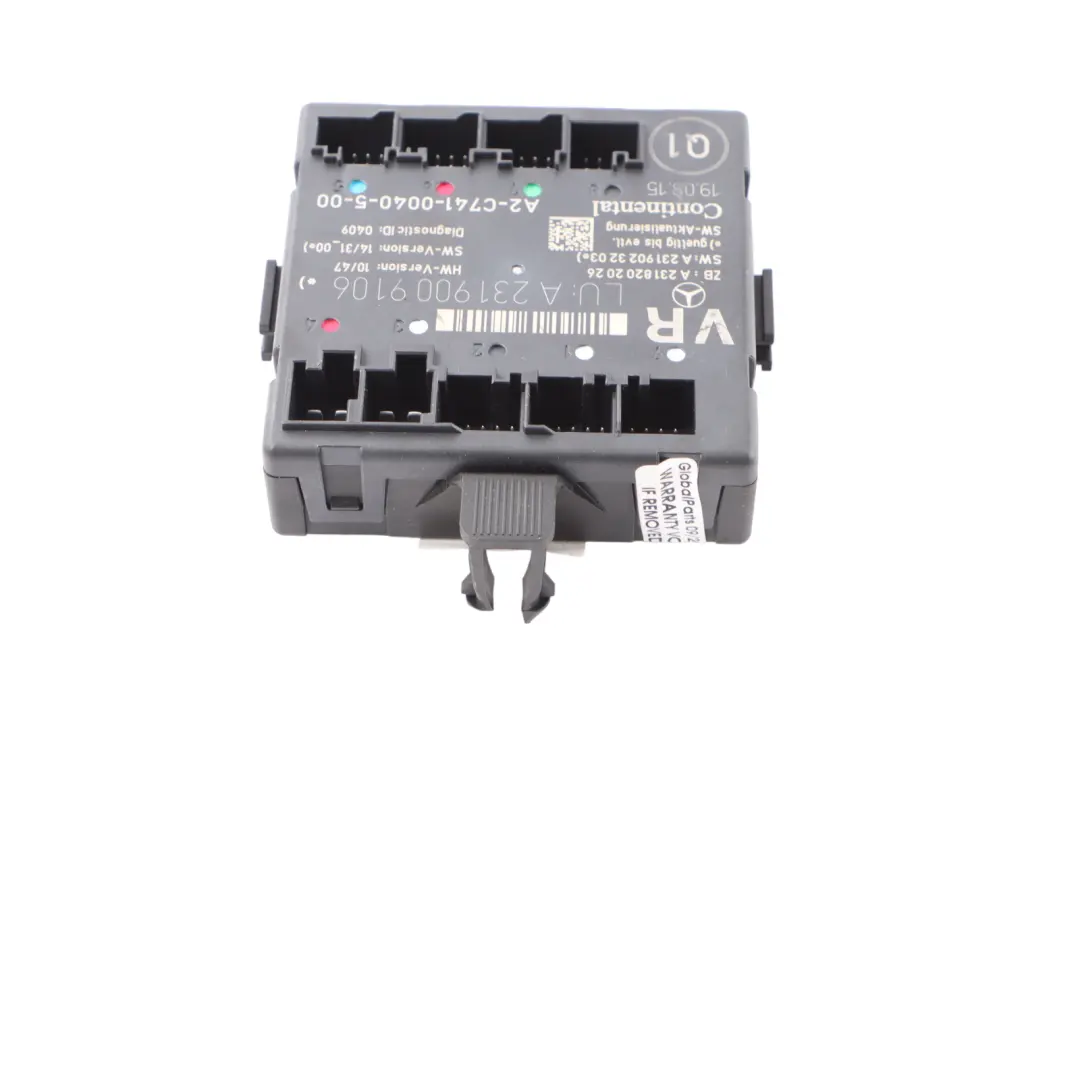 Module Porte Mercedes R231 Module De Commande De Porte Avant Droite pour à propos du numéro de pièce A2319009106 Module Porte Mercedes R231 Module De Commande De Porte Avant Droite - SKU A2319009106 - Numéro de pièce A2319009106