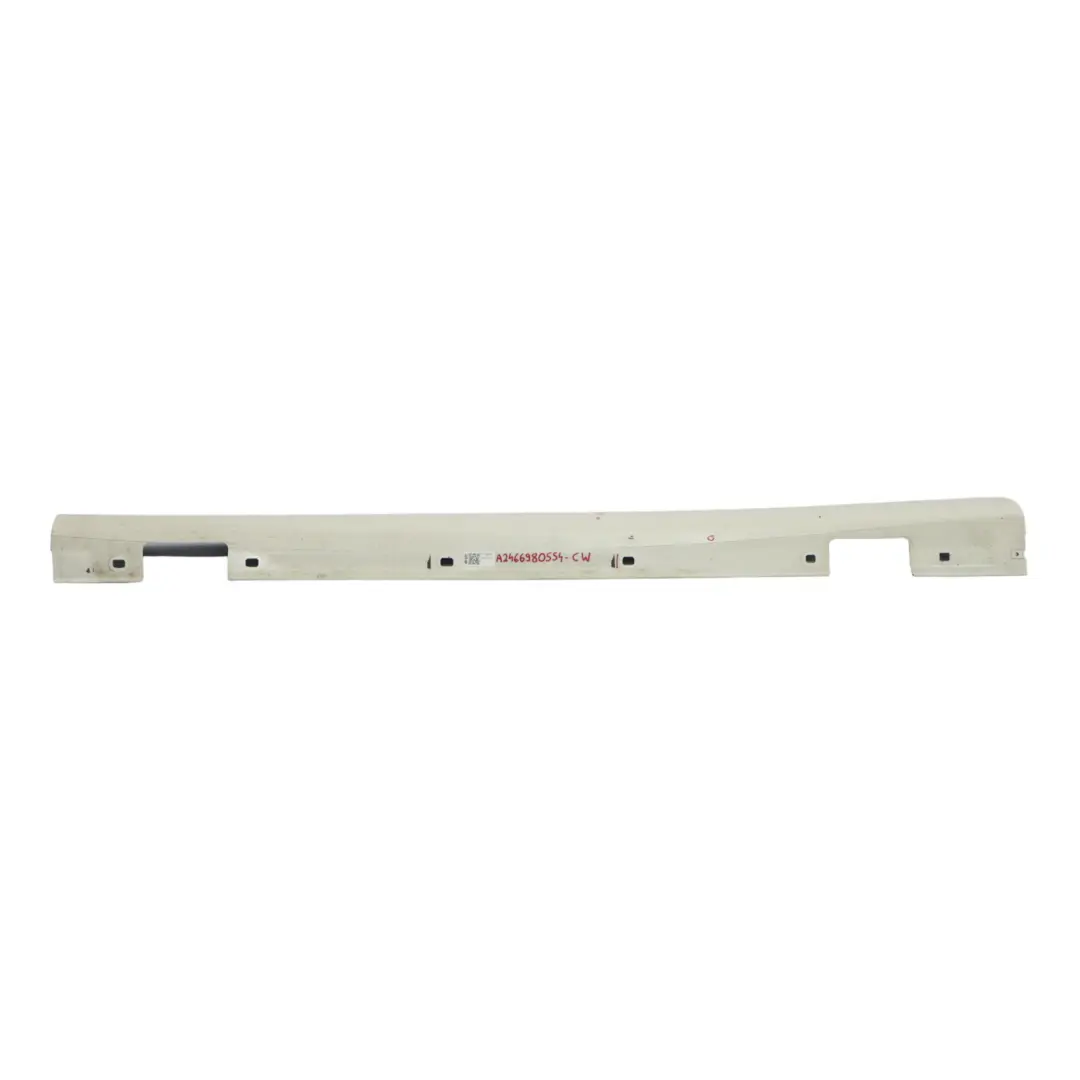  Minigonna laterale Mercedes W117 W176 W246 copriporta Bianco Calcite - 650 - SKU A2466980554-CW - Numero di parte A2466980554