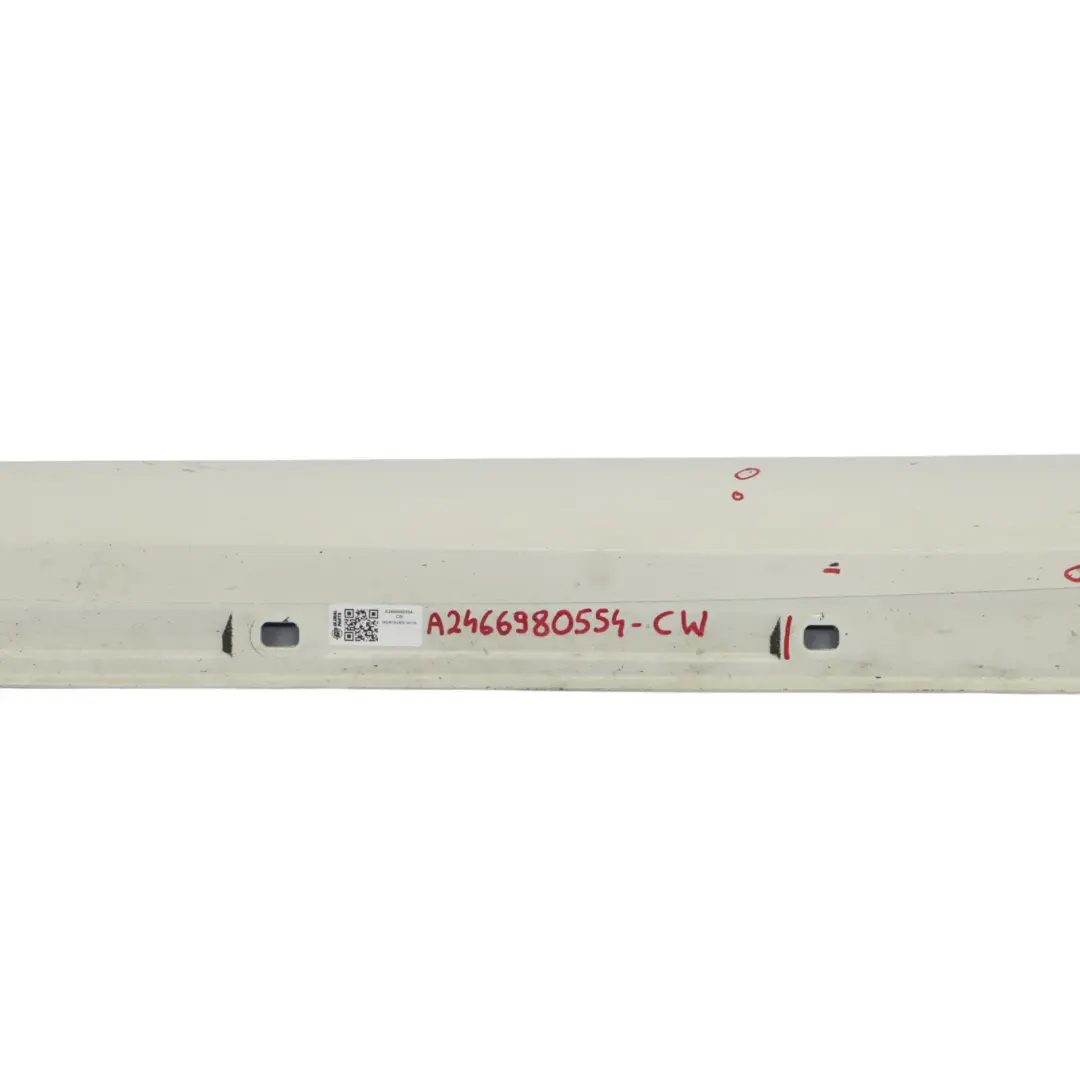  Minigonna laterale Mercedes W117 W176 W246 copriporta Bianco Calcite - 650 - SKU A2466980554-CW - Numero di parte A2466980554
