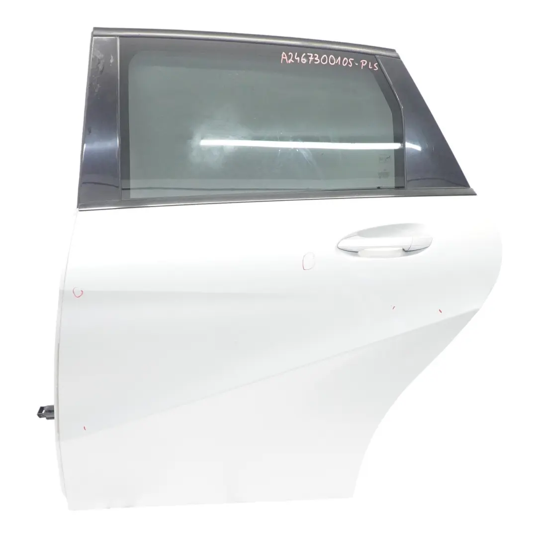 Porta posteriore sinistra Polar Silver Metallic - 761 per Mercedes W246 con numero di parte A2467300105 Mercedes W246 Porta posteriore sinistra Polar Silver Metallic - 761 - SKU A2467300105-PLS - Numero di parte A2467300105