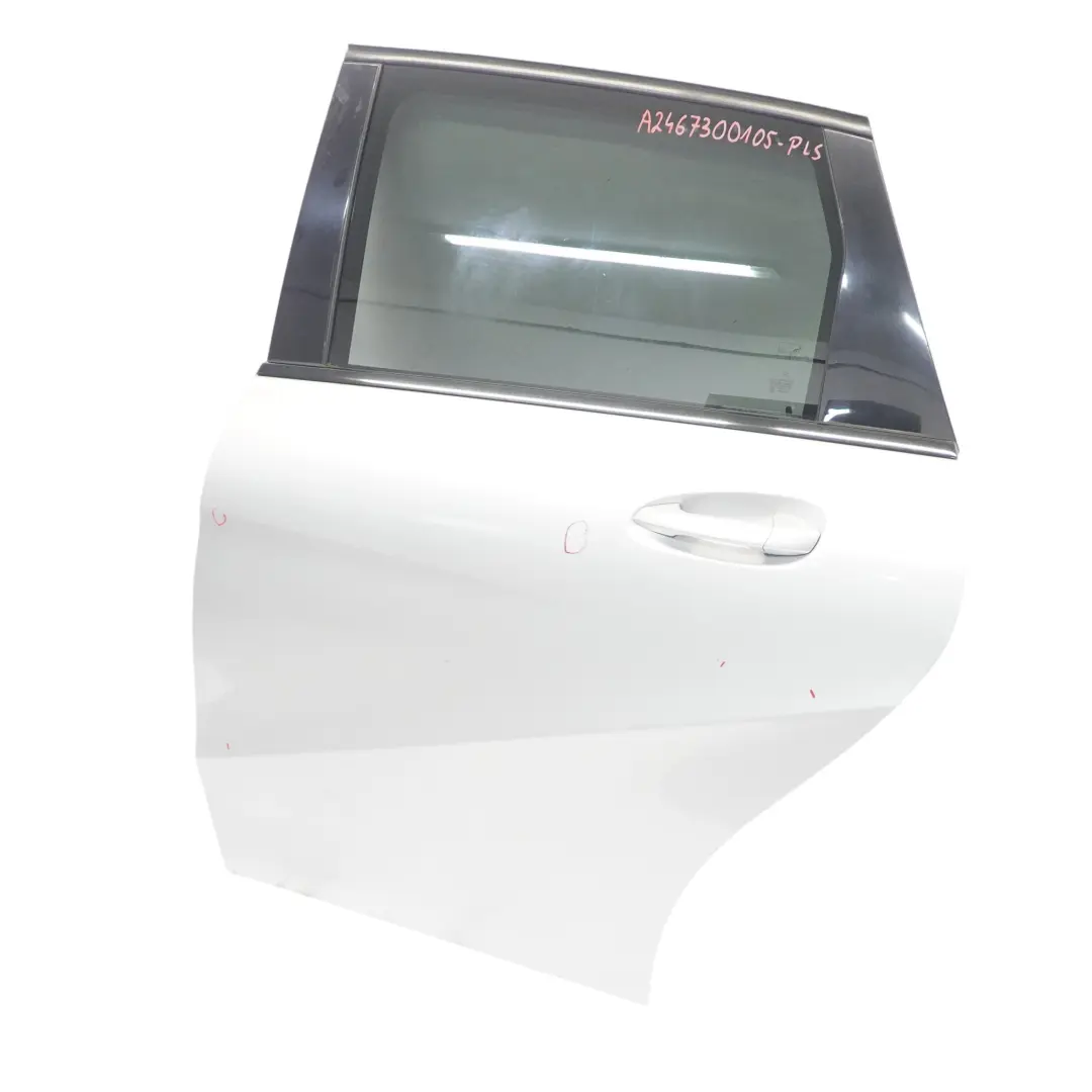 Puerta Trasera Izquierda Polar Silver Metallic - 761 para Mercedes W246 con número de pieza A2467300105 Mercedes W246 Puerta Trasera Izquierda Polar Silver Metallic - 761 - SKU A2467300105-PLS - Número de pieza A2467300105