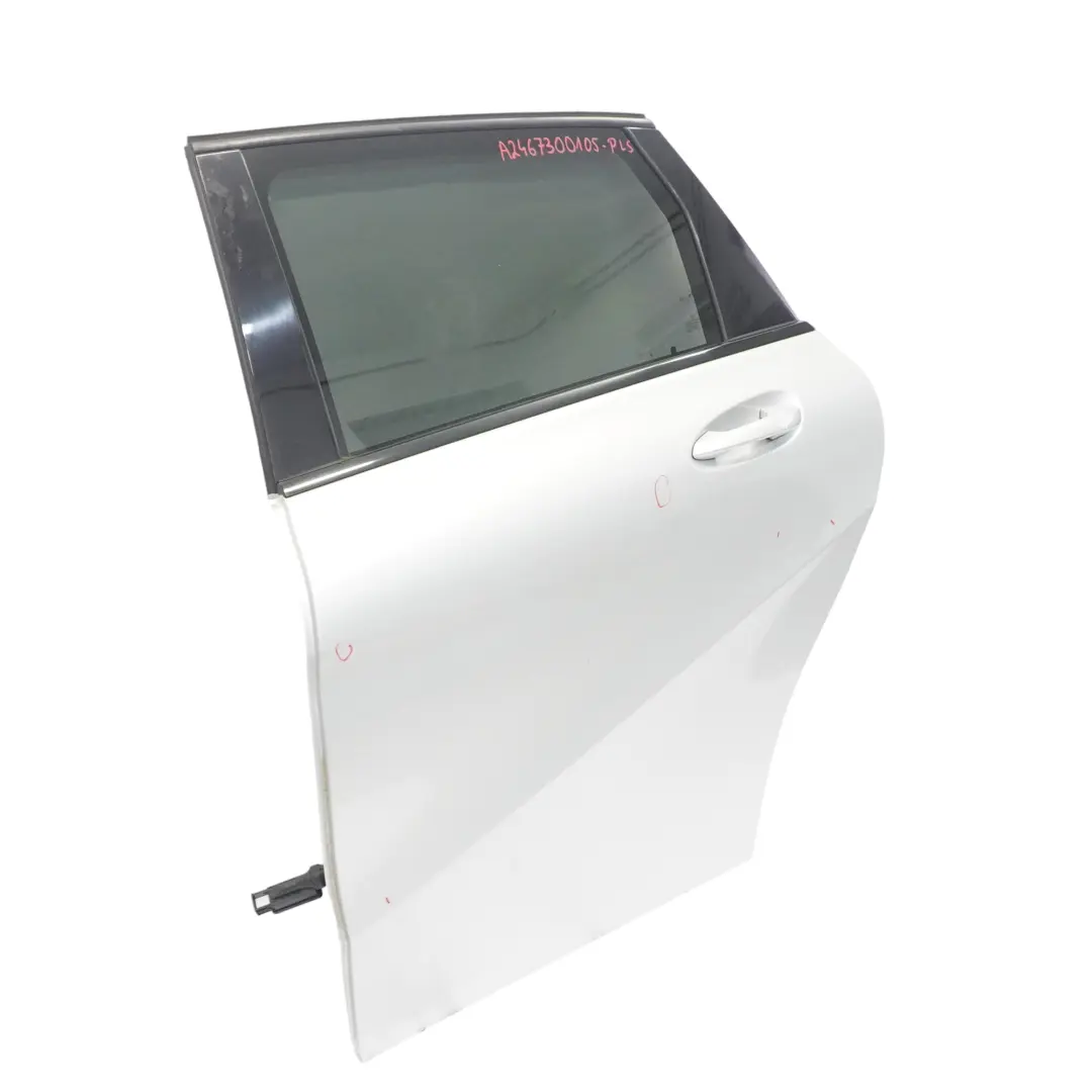Porta posteriore sinistra Polar Silver Metallic - 761 per Mercedes W246 con numero di parte A2467300105 Mercedes W246 Porta posteriore sinistra Polar Silver Metallic - 761 - SKU A2467300105-PLS - Numero di parte A2467300105