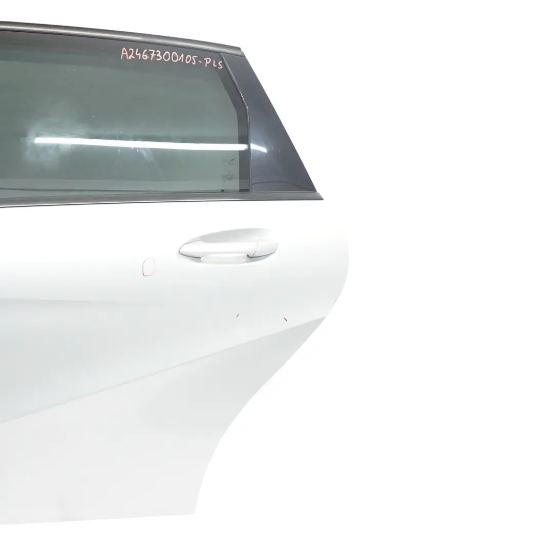 Tür Hinten Links Polarsilber Metallic - 761 für Mercedes W246 mit Teilenummer A2467300105 Mercedes W246 Tür Hinten Links Polarsilber Metallic - 761 - SKU A2467300105-PLS - Teilenummer A2467300105