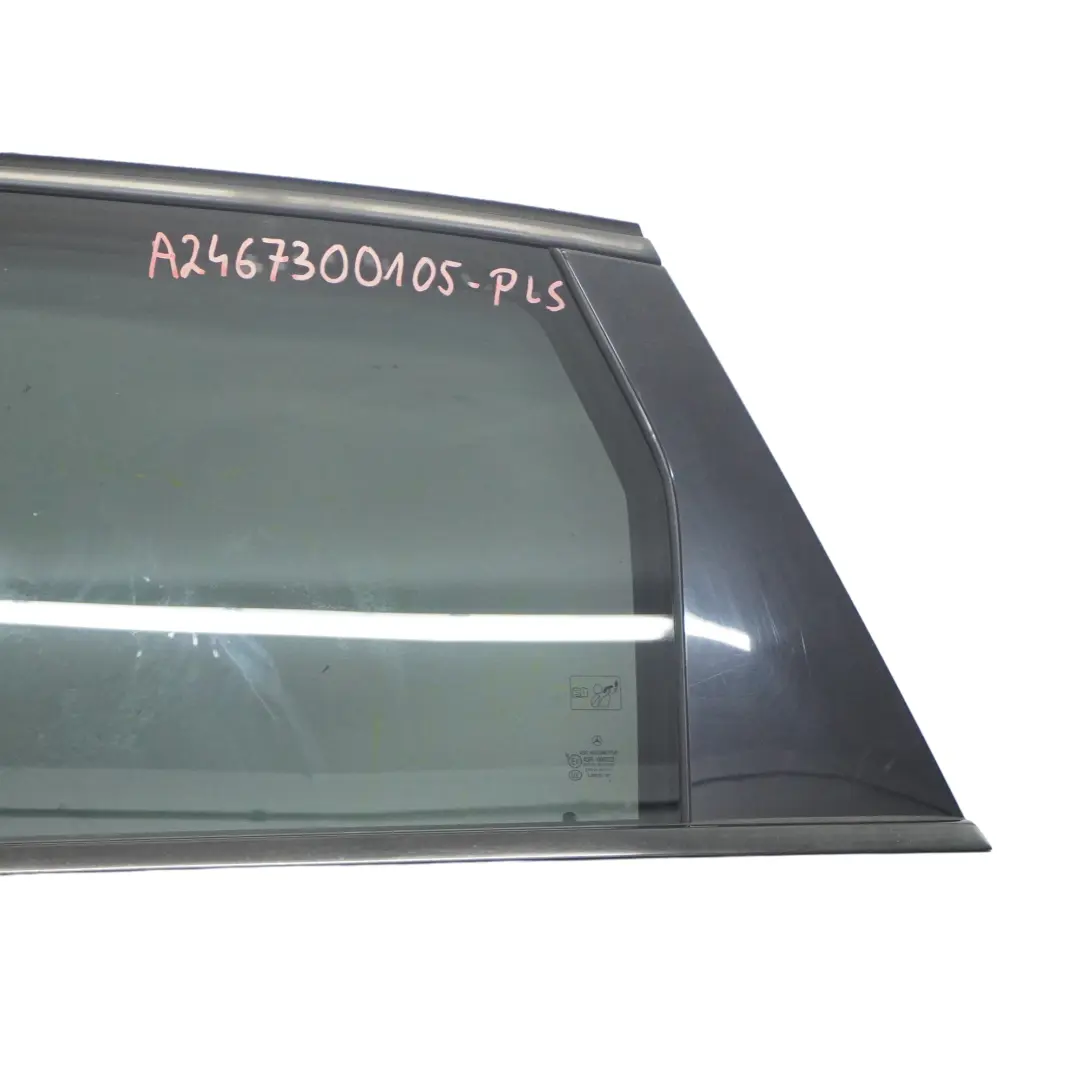 Door Rear Left N/S Polar Silver Metallic - 761 to Mercedes W246 with Part number A2467300105 Mercedes W246 Door Rear Left N/S Polar Silver Metallic - 761 - SKU A2467300105-PLS - Part number A2467300105