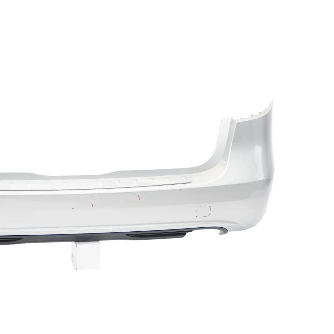 Bumper Rear Trim Panel Cover Polar Silver Metallic - 761 to Mercedes W246 with Part number A2468803440 Mercedes W246 Bumper Rear Trim Panel Cover Polar Silver Metallic - 761 - SKU A2468803440-PLS - Part number A2468803440