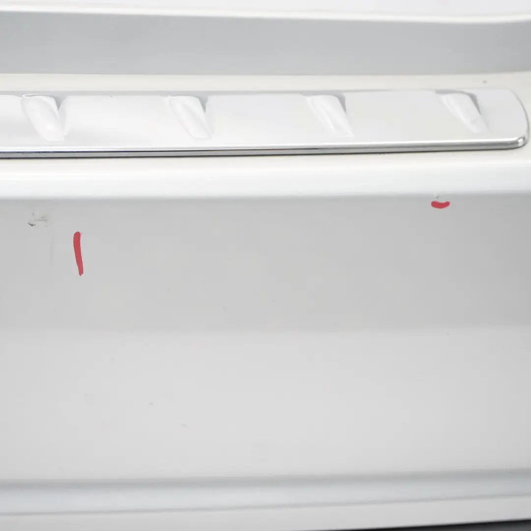 Bumper Rear Trim Panel Cover Polar Silver Metallic - 761 to Mercedes W246 with Part number A2468803440 Mercedes W246 Bumper Rear Trim Panel Cover Polar Silver Metallic - 761 - SKU A2468803440-PLS - Part number A2468803440