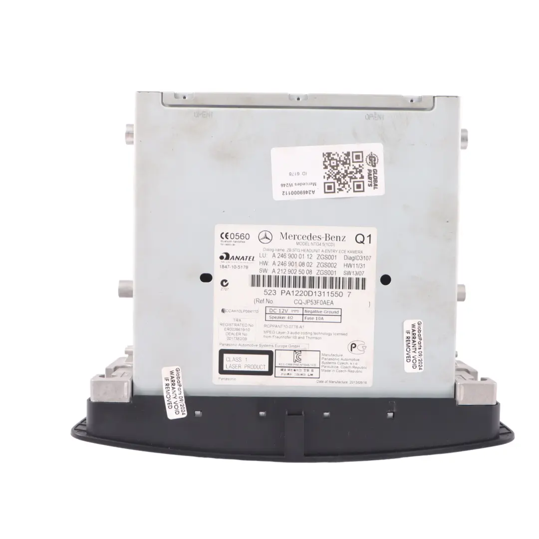  Radio Head Unit Mercedes C117 W176 W246 Navi CD Player Navigation - SKU A2469000112 - Part number A2469000112