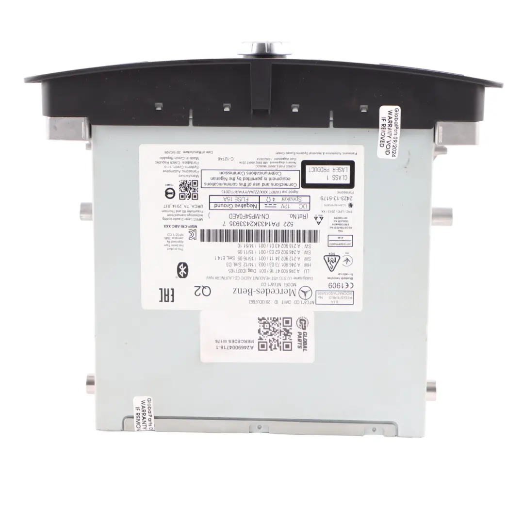  Radio CD Player Mercedes W176 W246 Audio Navigation Stereo Head Unit - SKU A2469004716-1 - Part number A2469004716