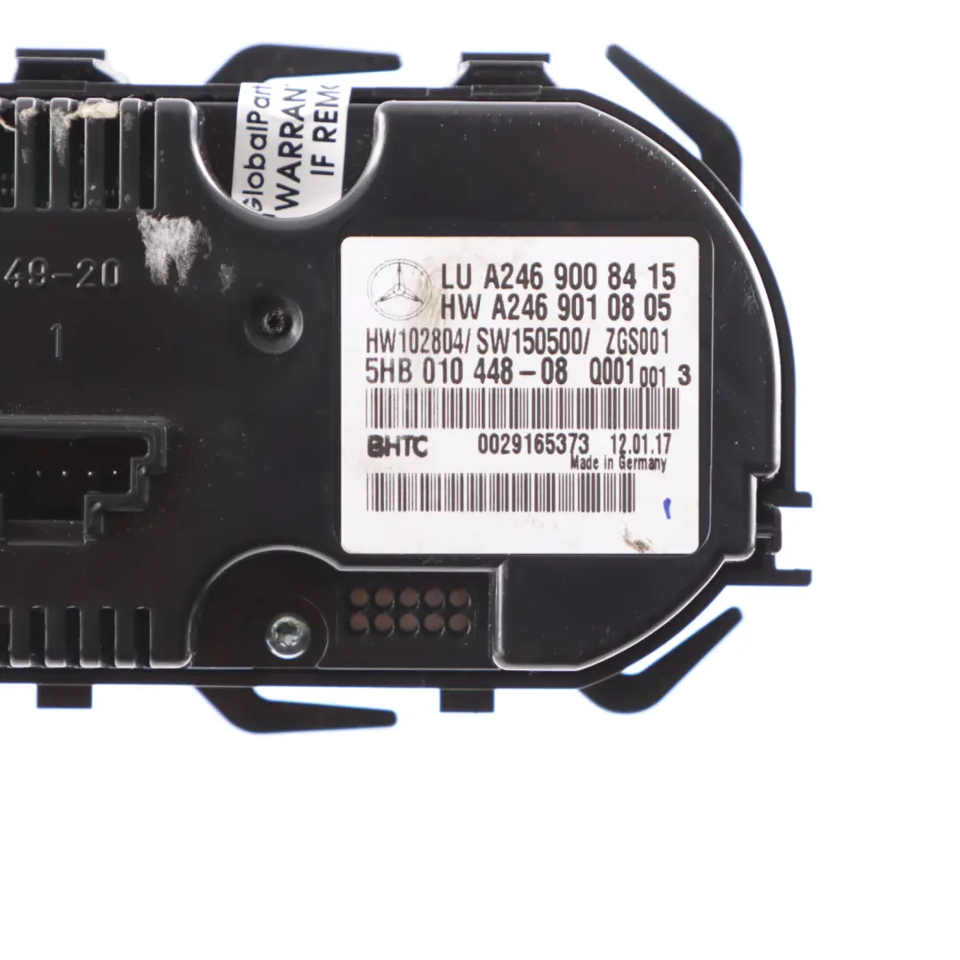 Mercedes W176 W246 Heater Climate Control Switch Panel - SKU A2469008415-1 - Part number A2469008415