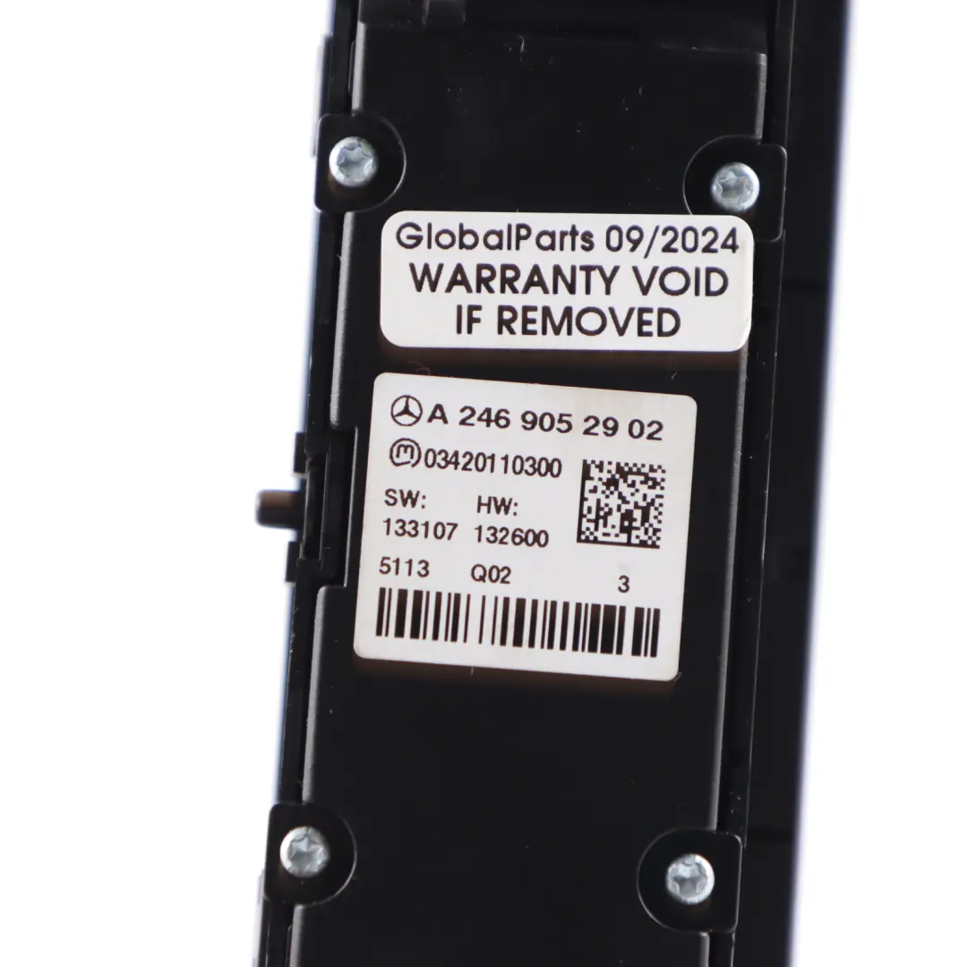  Hazard Switch Mercedes C117 W176 W246 Console PDC Button Panel - SKU A2469052902 - Part number A2469052902