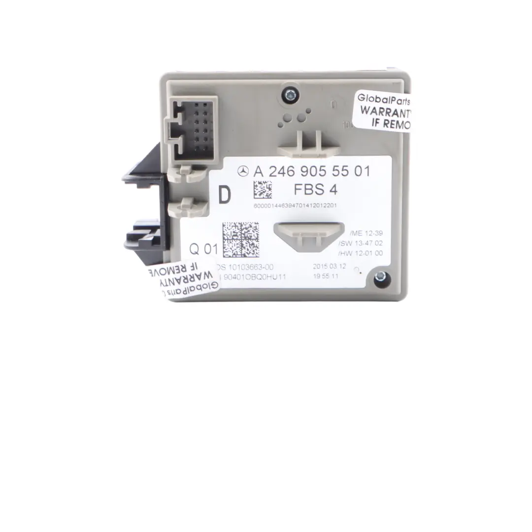  Ignition Switch Mercedes W176 W246 Reader Lock Control Unit A2469051402 - SKU A2469055501-1 - Part number A2469055501