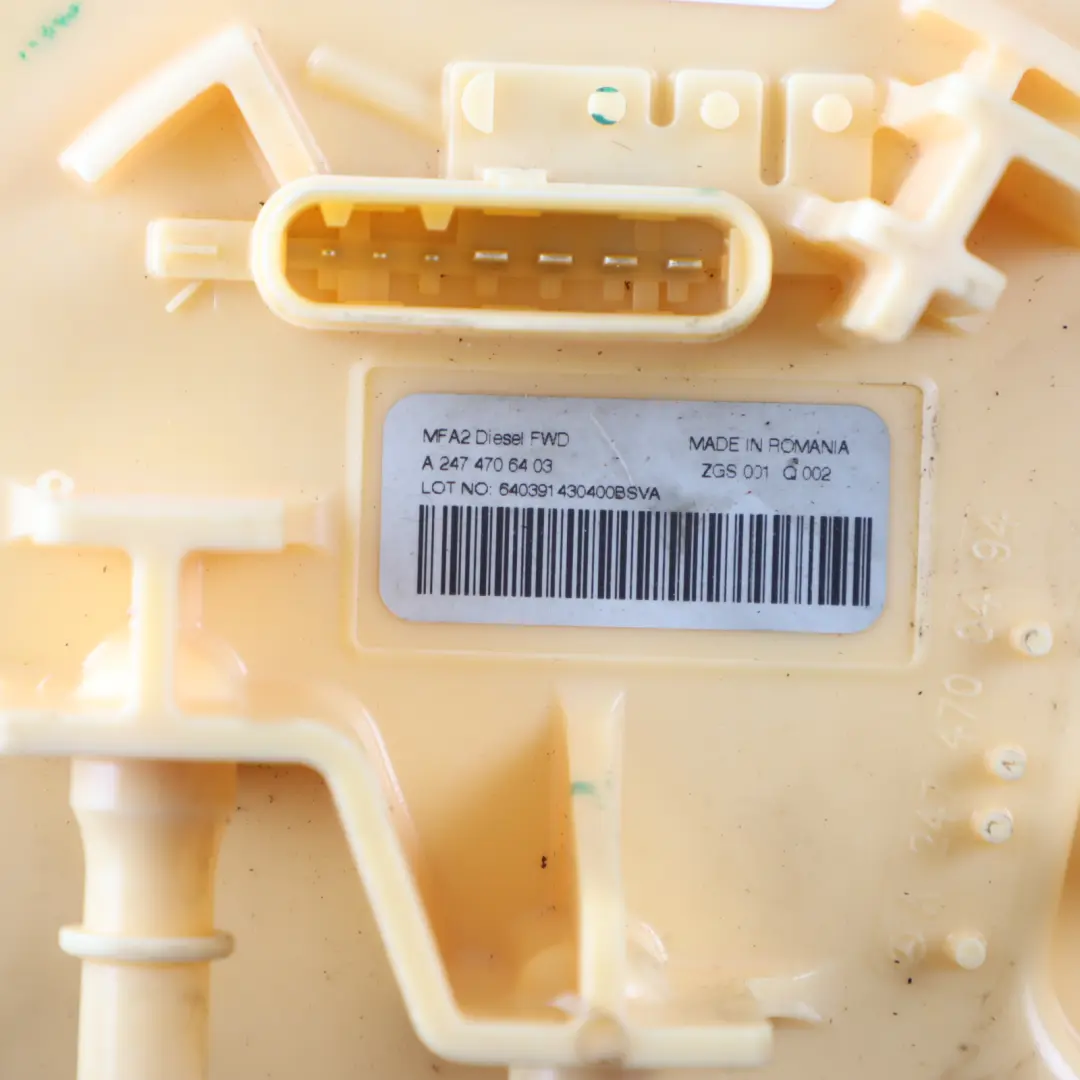 Pump Level Control Sensor Sender Unit to Mercedes W177 Diesel Fuel with Part number A2474706403 Mercedes W177 Diesel Fuel Pump Level Control Sensor Sender Unit - SKU A2474706403 - Part number A2474706403