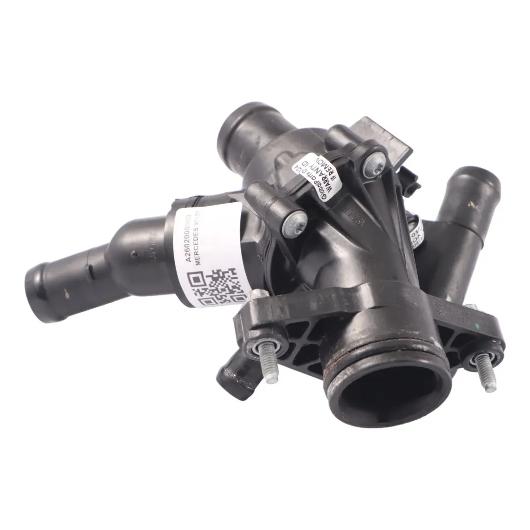 M260 Benzina Alloggiamento Termostato per Mercedes W177 con numero di parte A2602000900 Mercedes W177 M260 Benzina Alloggiamento Termostato - SKU A2602000900 - Numero di parte A2602000900
