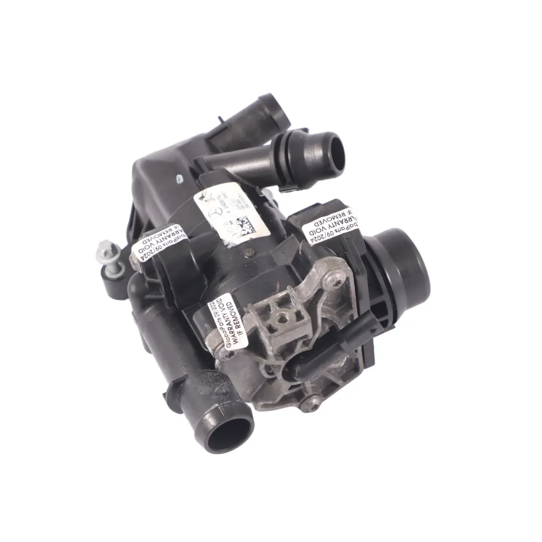 Thermostat Housing M264 Petrol Cooling Unit Pump to Mercedes W205 with Part number A2642001501 Mercedes W205 Thermostat Housing M264 Petrol Cooling Unit Pump - SKU A2642001501 - Part number A2642001501