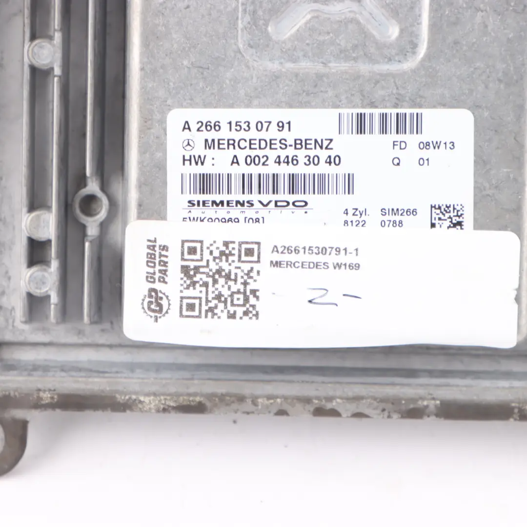 A170 266.940 Engine Control ECU Kit Key Lock Automatic to Mercedes W169 with Part number A2661530791 Mercedes W169 A170 266.940 Engine Control ECU Kit Key Lock Automatic - SKU A2661530791-1 - Part number A2661530791