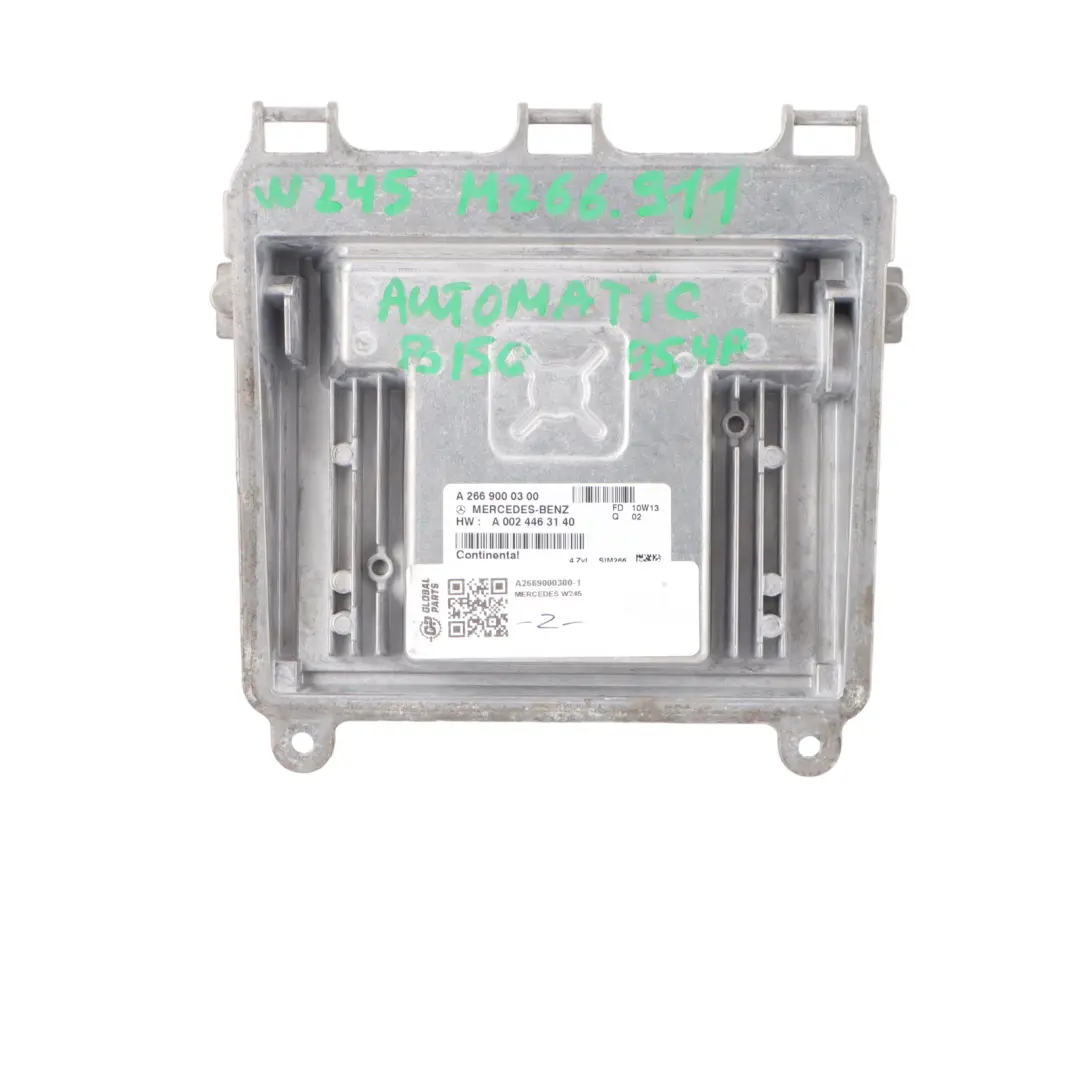 Mercedes W245 B150 M266.911 95HP Engine Unit ECU Automatic - SKU A2669000300-1 - Part number A2669000300
