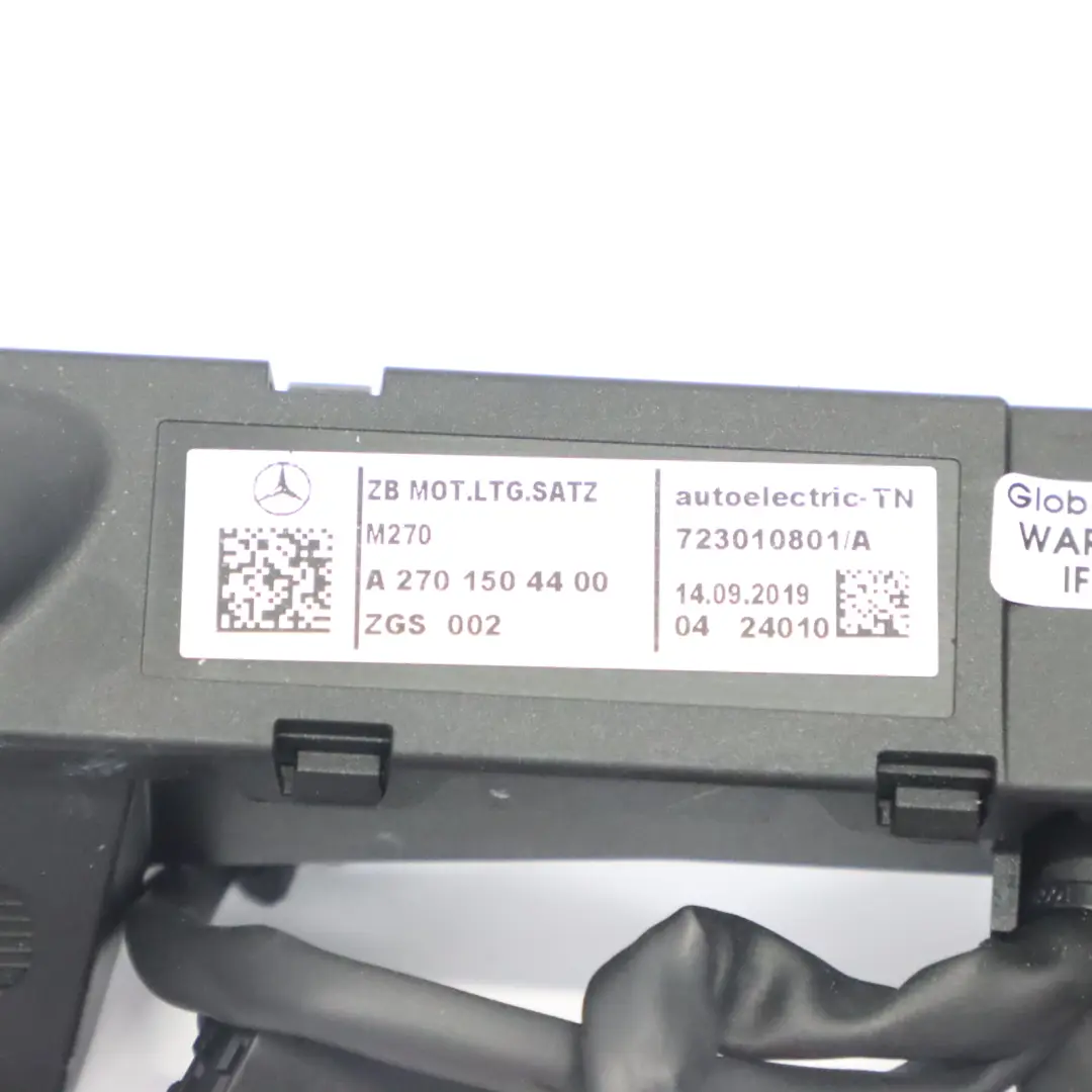 M270 Benzinmotor Kabelbaum Kabelsatz für Mercedes W176 mit Teilenummer A2701504400 Mercedes W176 M270 Benzinmotor Kabelbaum Kabelsatz - SKU A2701504400 - Teilenummer A2701504400