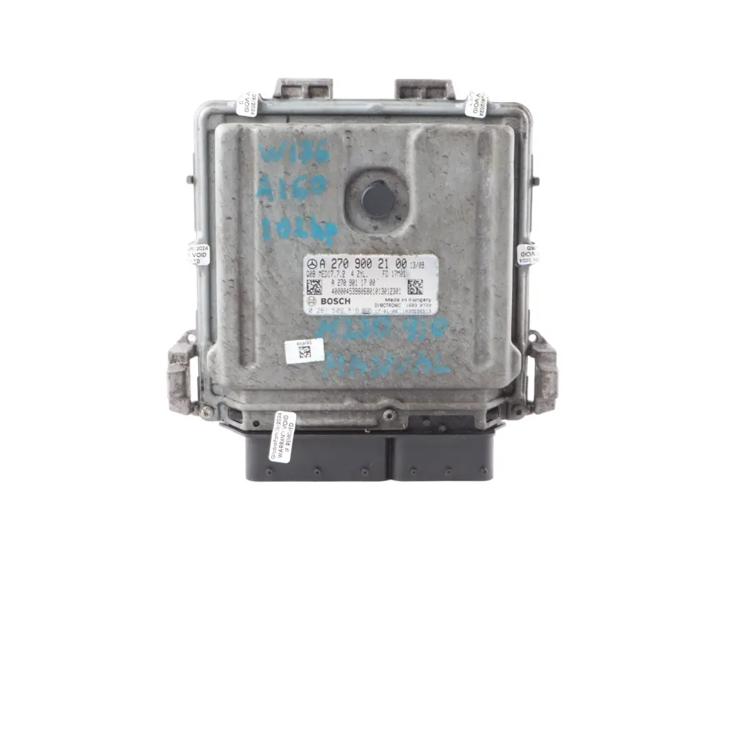A160 270.910 102HP Engine ECU Kit Key Lock Manual to Mercedes W176 with Part number A2709002100 Mercedes W176 A160 270.910 102HP Engine ECU Kit Key Lock Manual - SKU A2709002100-13 - Part number A2709002100