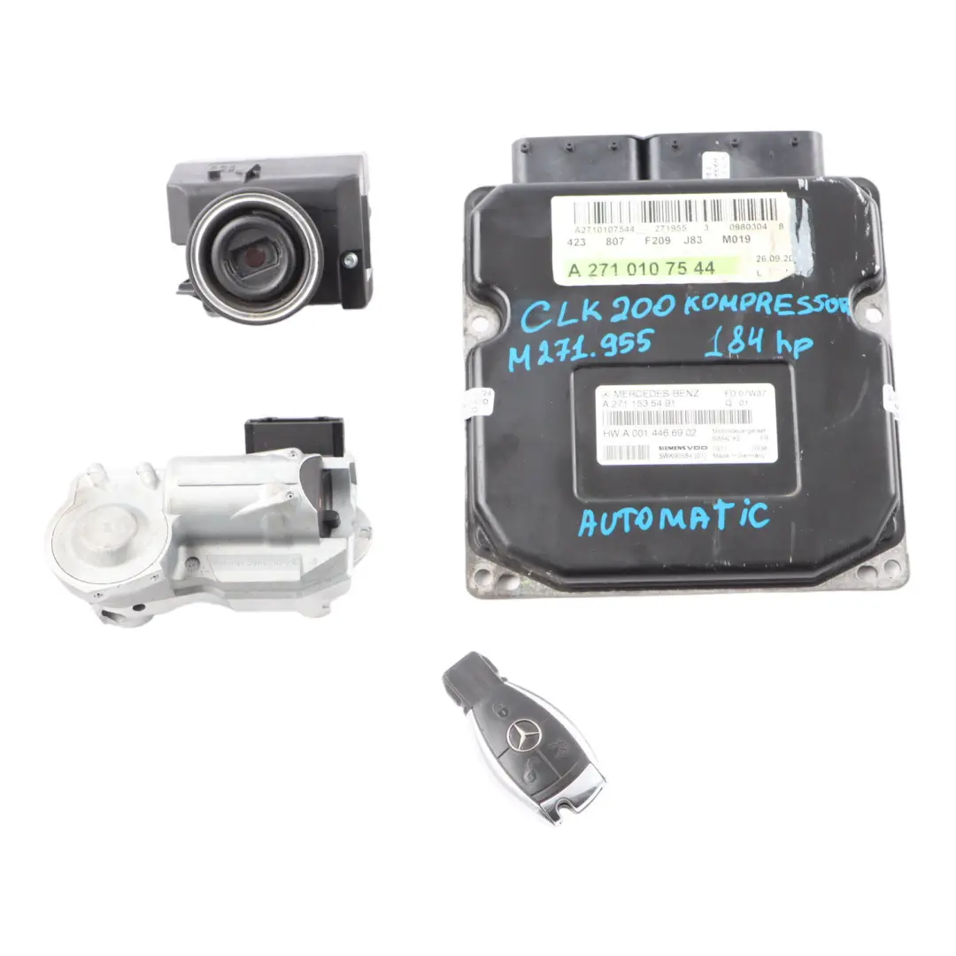 CLK200 M271.955 184HP Engine ECU Kit Ignition Lock Key to Mercedes C209 with Part number A2711535491 Mercedes C209 CLK200 M271.955 184HP Engine ECU Kit Ignition Lock Key - SKU A2711535491-1 - Part number A2711535491