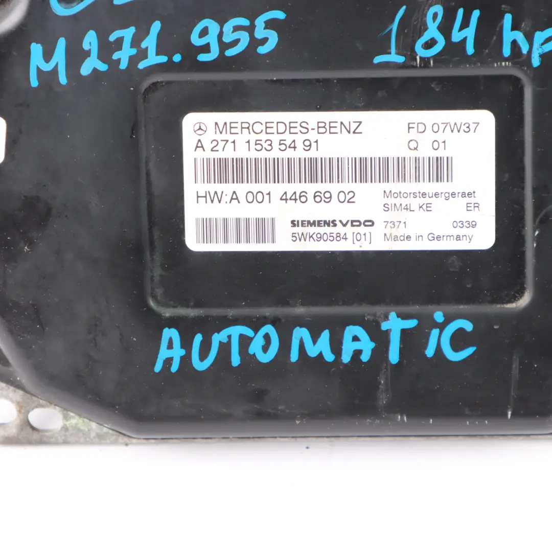 Mercedes C209 CLK200 M271.955 184HP Engine ECU Kit Ignition Lock Key - SKU A2711535491-1 - Part number A2711535491