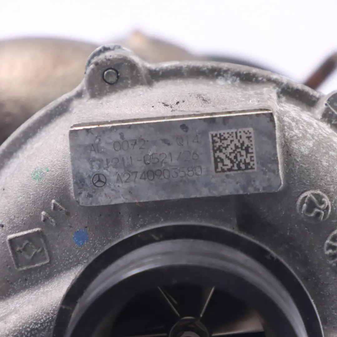  Turbocompresor Mercedes W204 W205 M274.910 Motor de Gasolina - SKU A2740903600 - Número de pieza A2740903600
