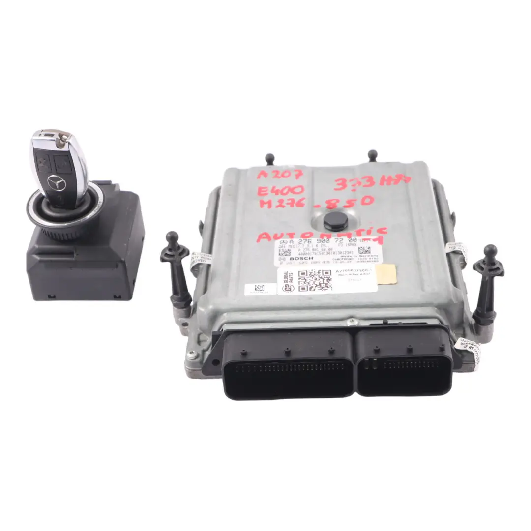 M276.850 E400 333HP Engine ECU Kit Allumage Clé pour Mercedes C207 à propos du numéro de pièce A2769007200 Mercedes C207 M276.850 E400 333HP Engine ECU Kit Allumage Clé - SKU A2769007200-1 - Numéro de pièce A2769007200