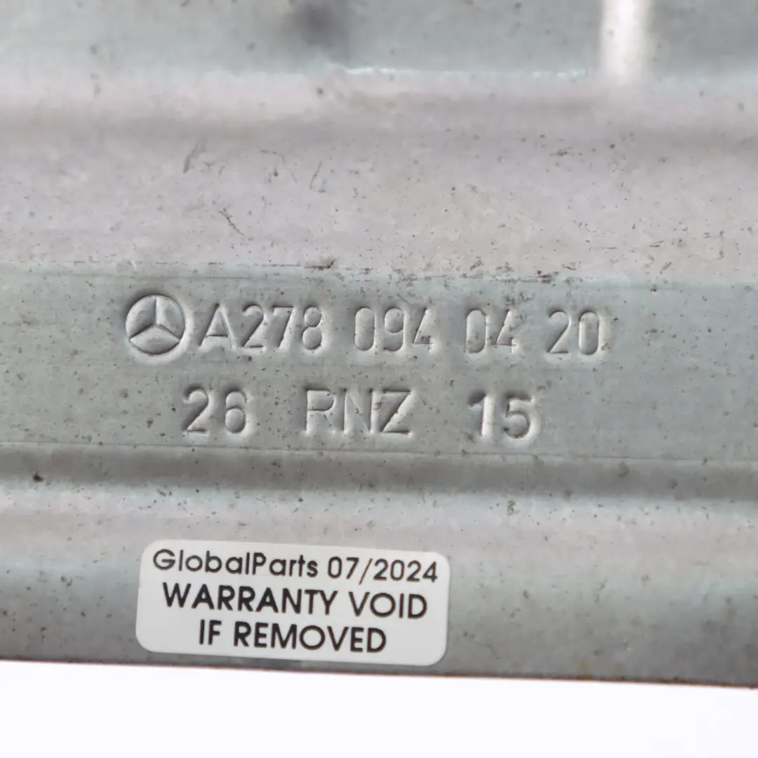 Mercedes W212 M157 Piastra Schermatura Destra Isolamento Termico - SKU A2780940420 - Numero di parte A2780940420