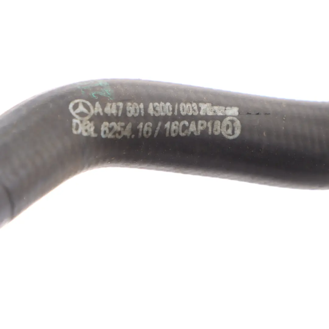 OM622 Water Coolant Hose Pipe Line Tube Reservoir Tank to Mercedes W447 with Part number A4475014300 Mercedes W447 OM622 Water Coolant Hose Pipe Line Tube Reservoir Tank - SKU A4475014300 - Part number A4475014300