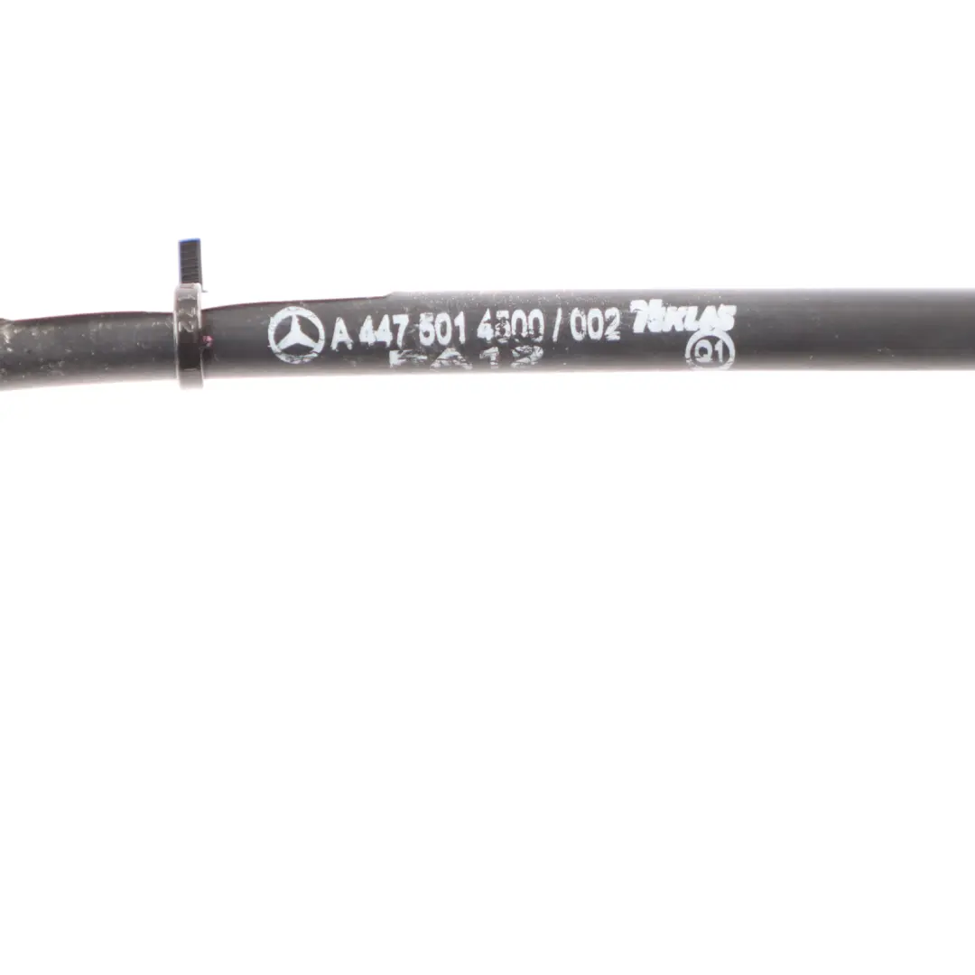 Radiator Coolant Hose Cooling Pipe Bleed Line to Mercedes W447 with Part number A4475014500 Mercedes W447 Radiator Coolant Hose Cooling Pipe Bleed Line - SKU A4475014500 - Part number A4475014500