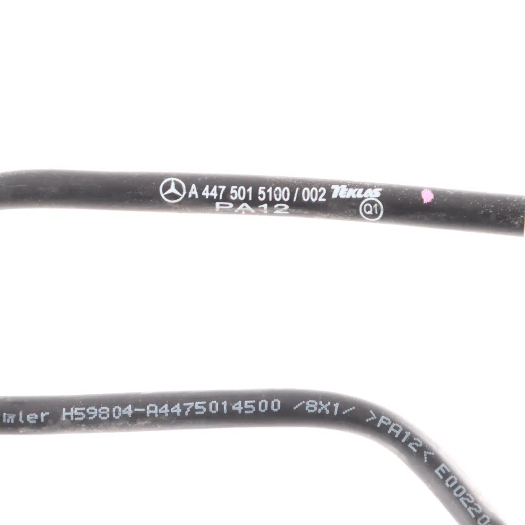 Tuyau Vide Servofrein Conduite Flexible pour Mercedes W447 à propos du numéro de pièce A4475015100 Mercedes W447 Tuyau Vide Servofrein Conduite Flexible - SKU A4475015100 - Numéro de pièce A4475015100