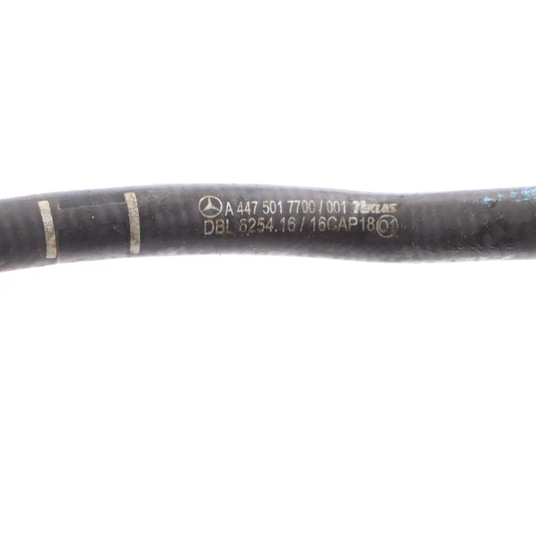 OM622 Water Coolant Bleed Line to Mercedes Vito W447 with Part number A4475017700 Mercedes Vito W447 OM622 Water Coolant Bleed Line - SKU A4475017700 - Part number A4475017700