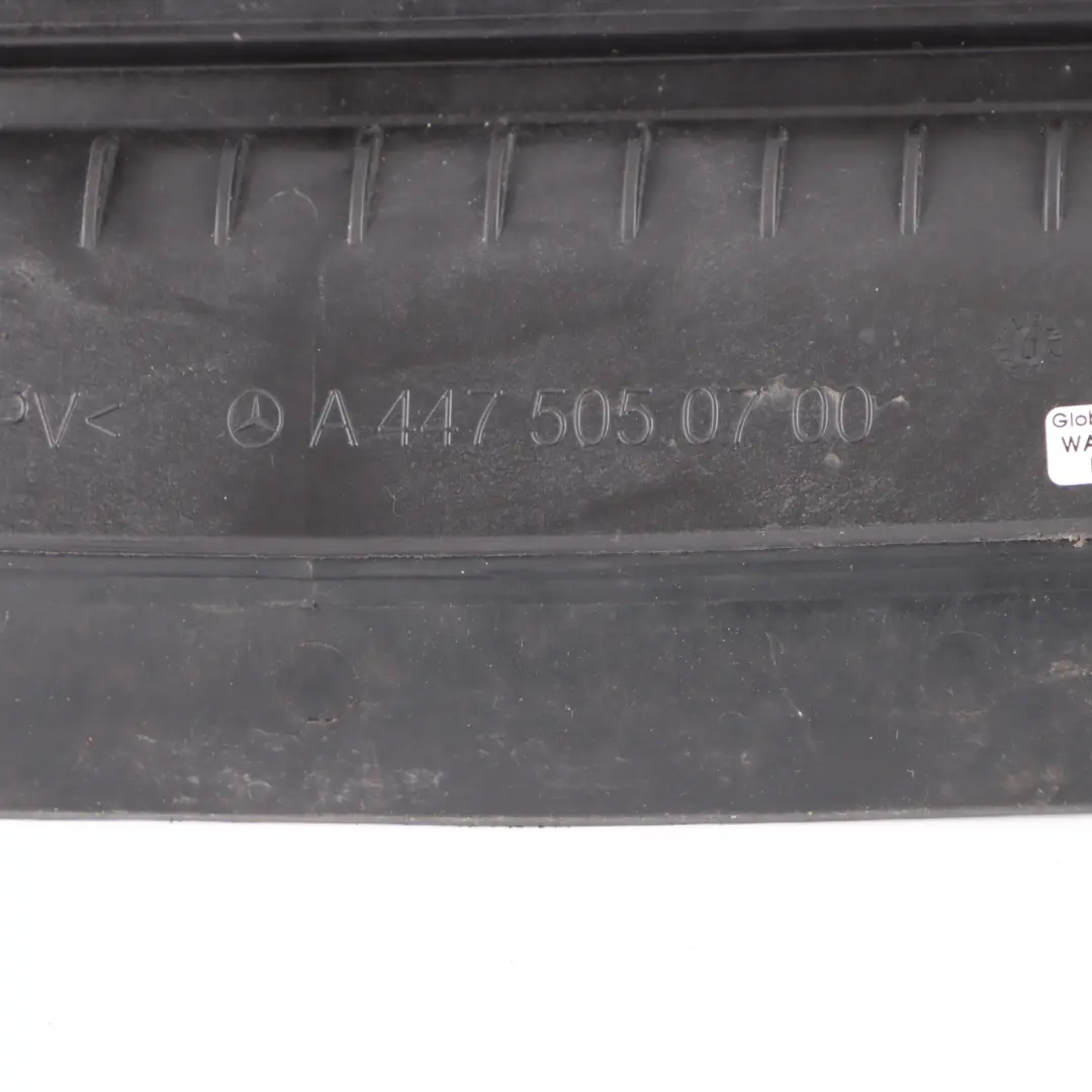 Duct Mercedes Vito W447 Diesel Front Radiator Lower Air Duct to Air with Part number A4475050700 Air Duct Mercedes Vito W447 Diesel Front Radiator Lower Air Duct - SKU A4475050700 - Part number A4475050700