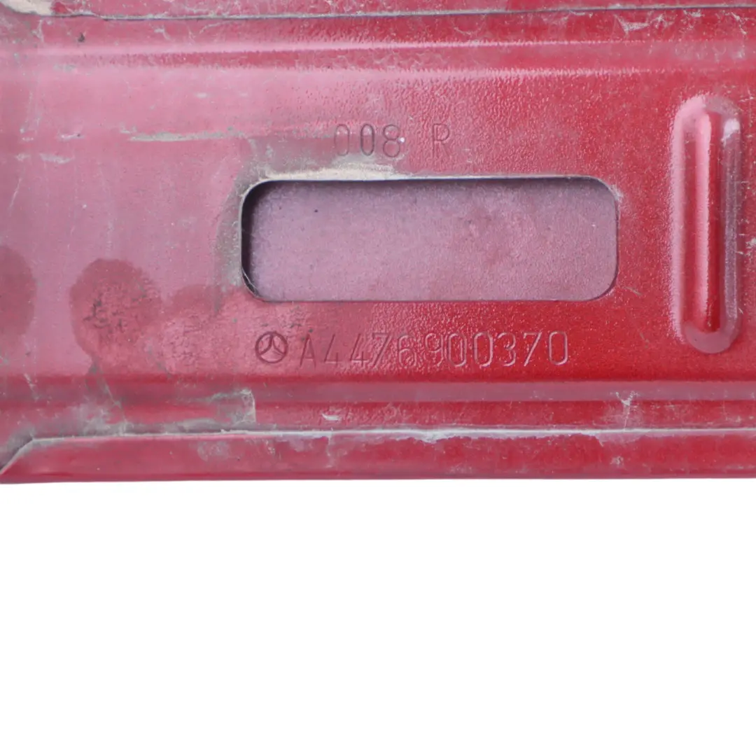 Sliding Door Right O/S Moulding Strip Hyacinth Red Metallic - 334 to Mercedes W447 with Part number A4476900370 Mercedes W447 Sliding Door Right O/S Moulding Strip Hyacinth Red Metallic - 334 - SKU A4476900370-HRE - Part number A4476900370