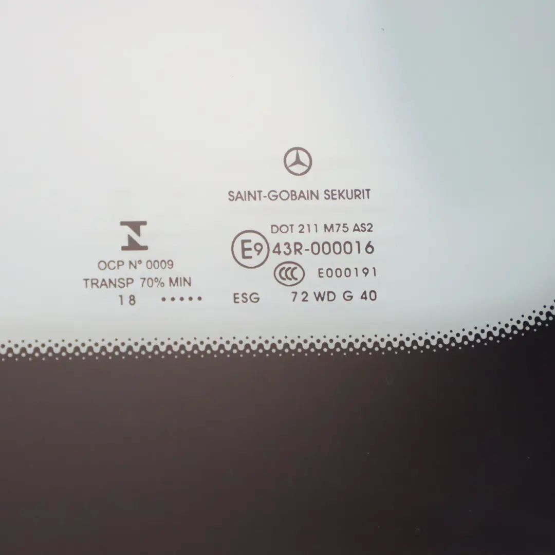 Mercedes W447 Szyba Boczna Tylna Lewa Tył Lewo AS2 - SKU A4477350209 - Numer Części A4477350209