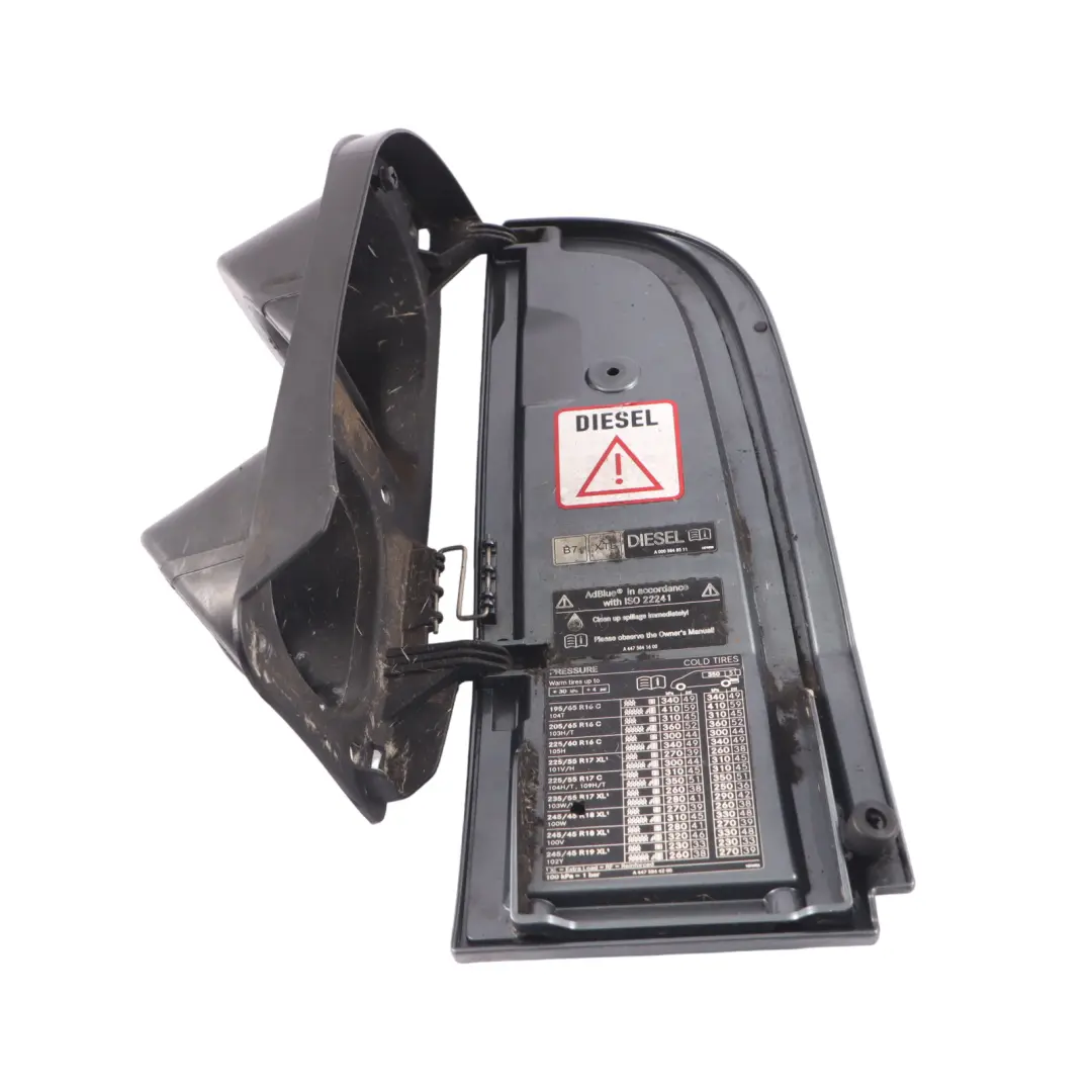 Mercedes W447 Diesel Fuel Flap Tank Cap Cover Trim Flint Grey 368 - SKU A4477500000-FLG - Part number A4477500000