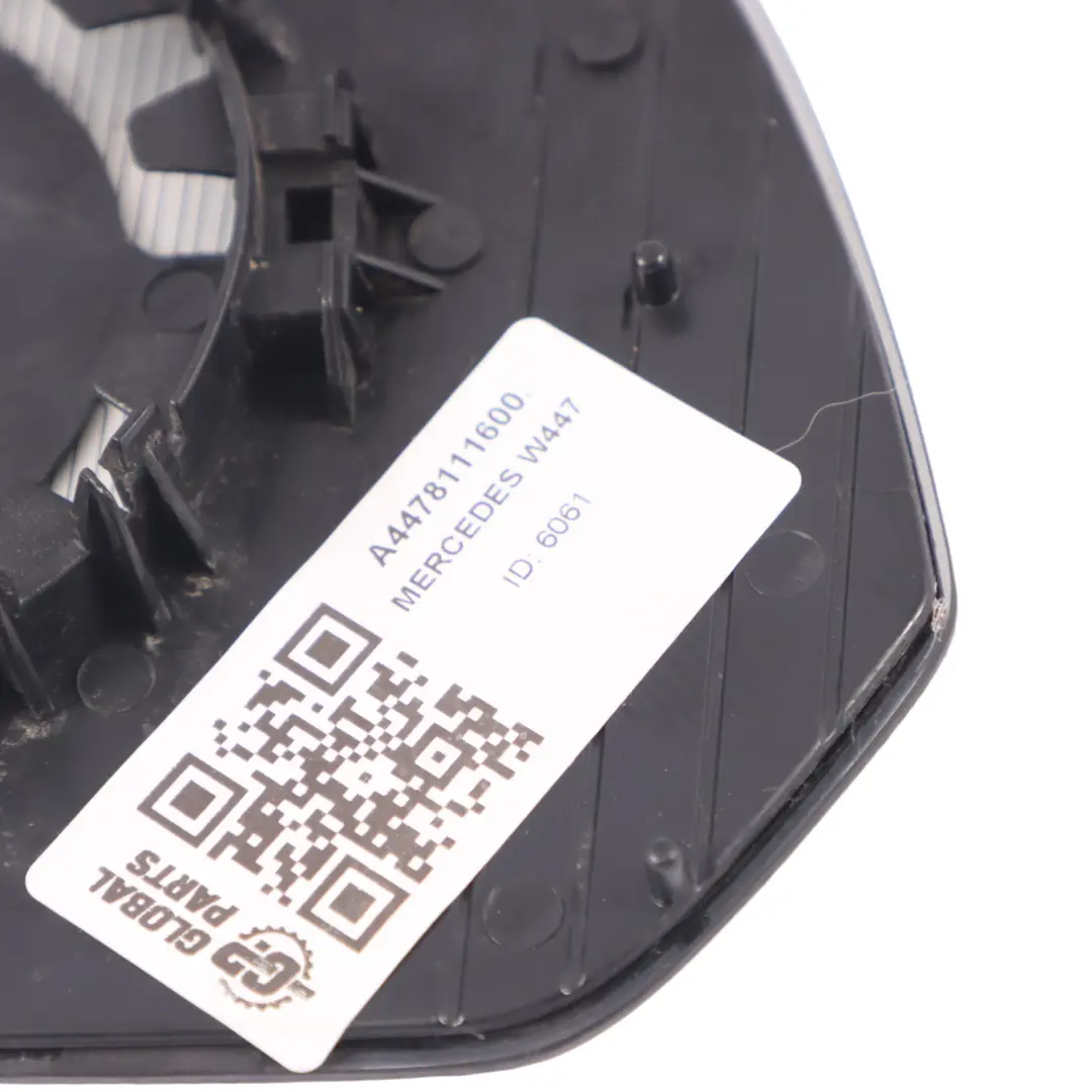 Espejo Wing Vidrio Izquierdo Eléctrico Ajustable para Mercedes W447 con número de pieza A4478111600 Mercedes W447 Espejo Wing Vidrio Izquierdo Eléctrico Ajustable - SKU A4478111600 - Número de pieza A4478111600