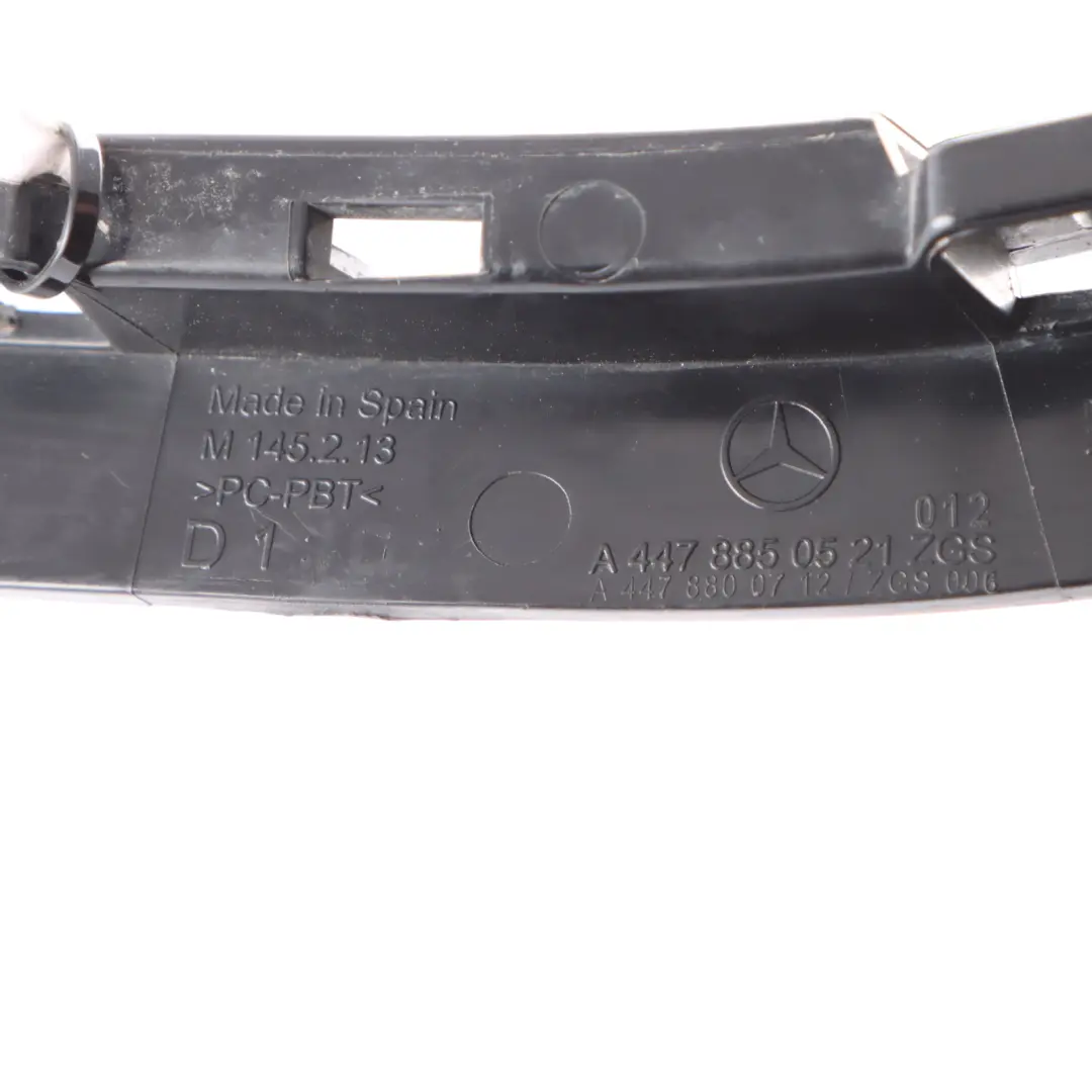 Front Bumper Bracket Mount Rail Right O/S to Mercedes W447 with Part number A4478800712 Mercedes W447 Front Bumper Bracket Mount Rail Right O/S - SKU A4478800712 - Part number A4478800712