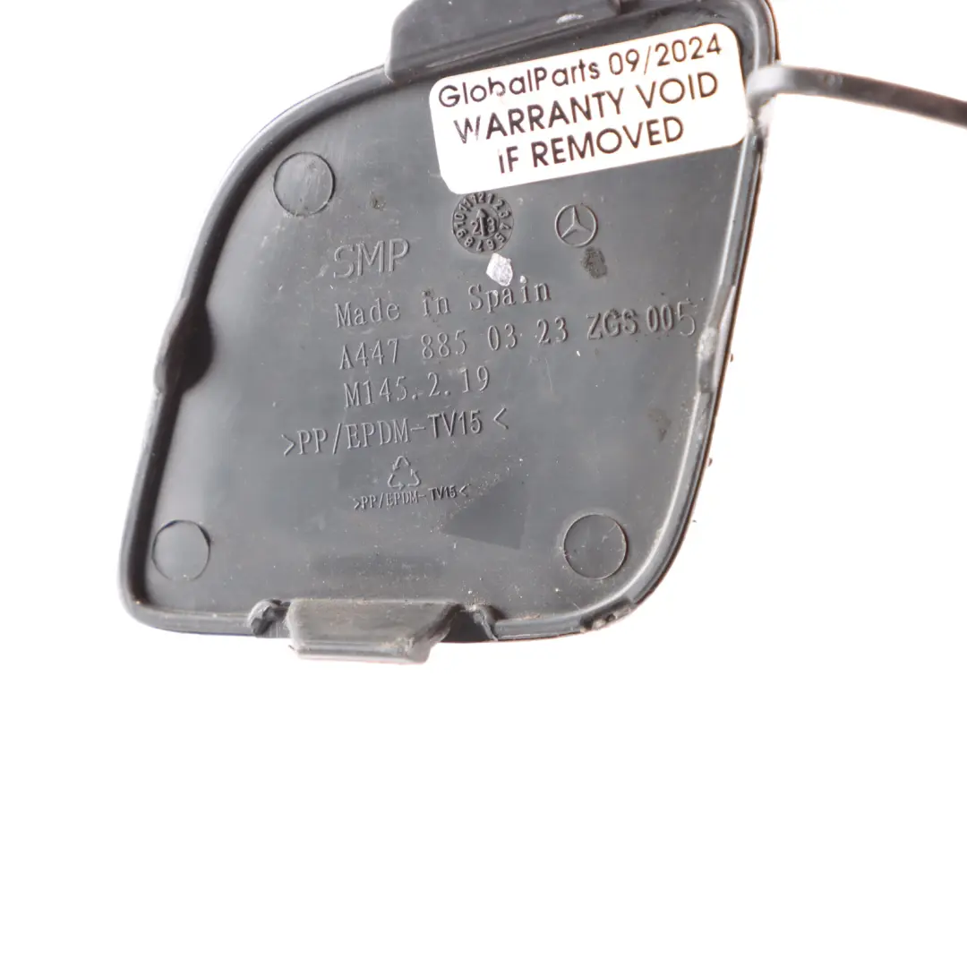 Front Bumper Towing Tow Eye Cover Cap to Mercedes Vito W447 with Part number A4478850323 Mercedes Vito W447 Front Bumper Towing Tow Eye Cover Cap - SKU A4478850323 - Part number A4478850323