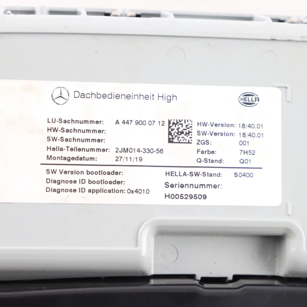 Courtesy Headliner Interior Read Light Lamp Roof to Mercedes W447 with Part number A4479000712 Mercedes W447 Courtesy Headliner Interior Read Light Lamp Roof - SKU A4479000712 - Part number A4479000712
