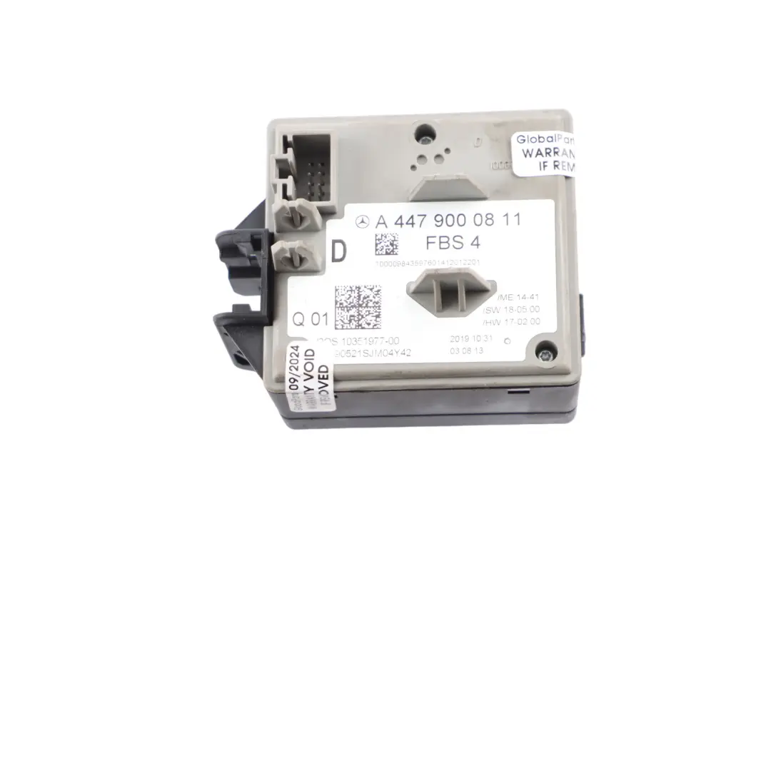 Ignition Switch Lock Barrel Control Module to Mercedes W447 with Part number A4479000811 Mercedes W447 Ignition Switch Lock Barrel Control Module - SKU A4479000811 - Part number A4479000811