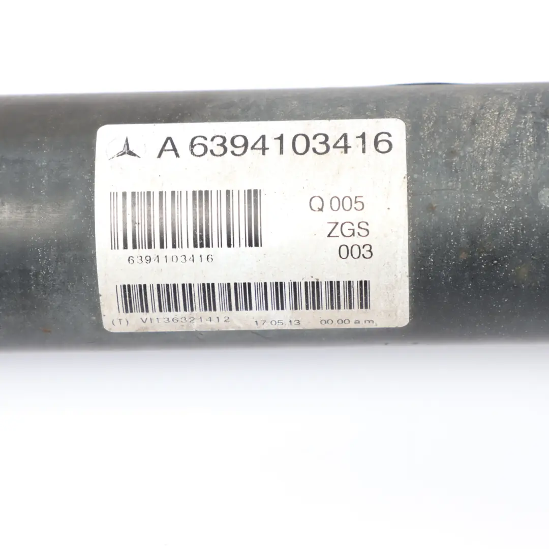 Propshaft Drive Shaft Manual Transmission to Mercedes Vito W639 with Part number A6394103416 Mercedes Vito W639 Propshaft Drive Shaft Manual Transmission - SKU A6394103416 - Part number A6394103416