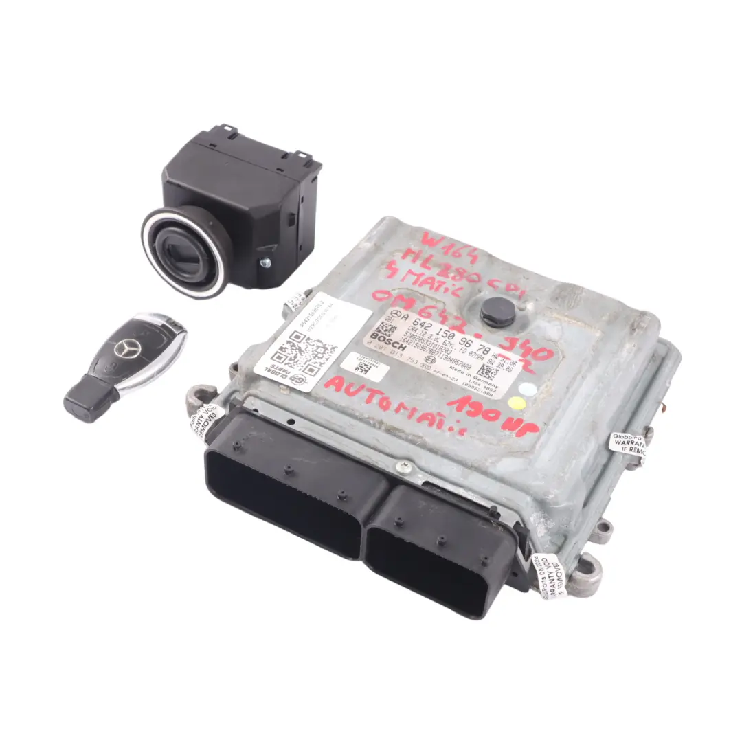 642.940 190HP Motor Unidad ECU Kit Clave para Mercedes W164 ML 280 CDI con número de pieza A6421509678 Mercedes W164 ML 280 CDI 642.940 190HP Motor Unidad ECU Kit Clave - SKU A6421509678-2 - Número de pieza A6421509678