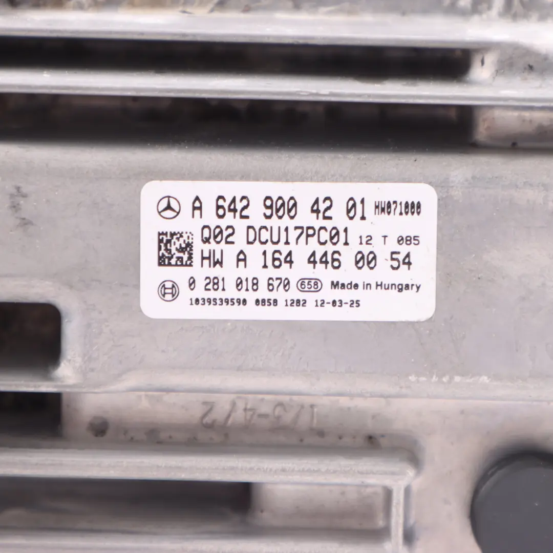 Mercedes W221 BlueTec Exhaust Gas Aftertreatment Control Unit Module - SKU A6429004201 - Part number A6429004201