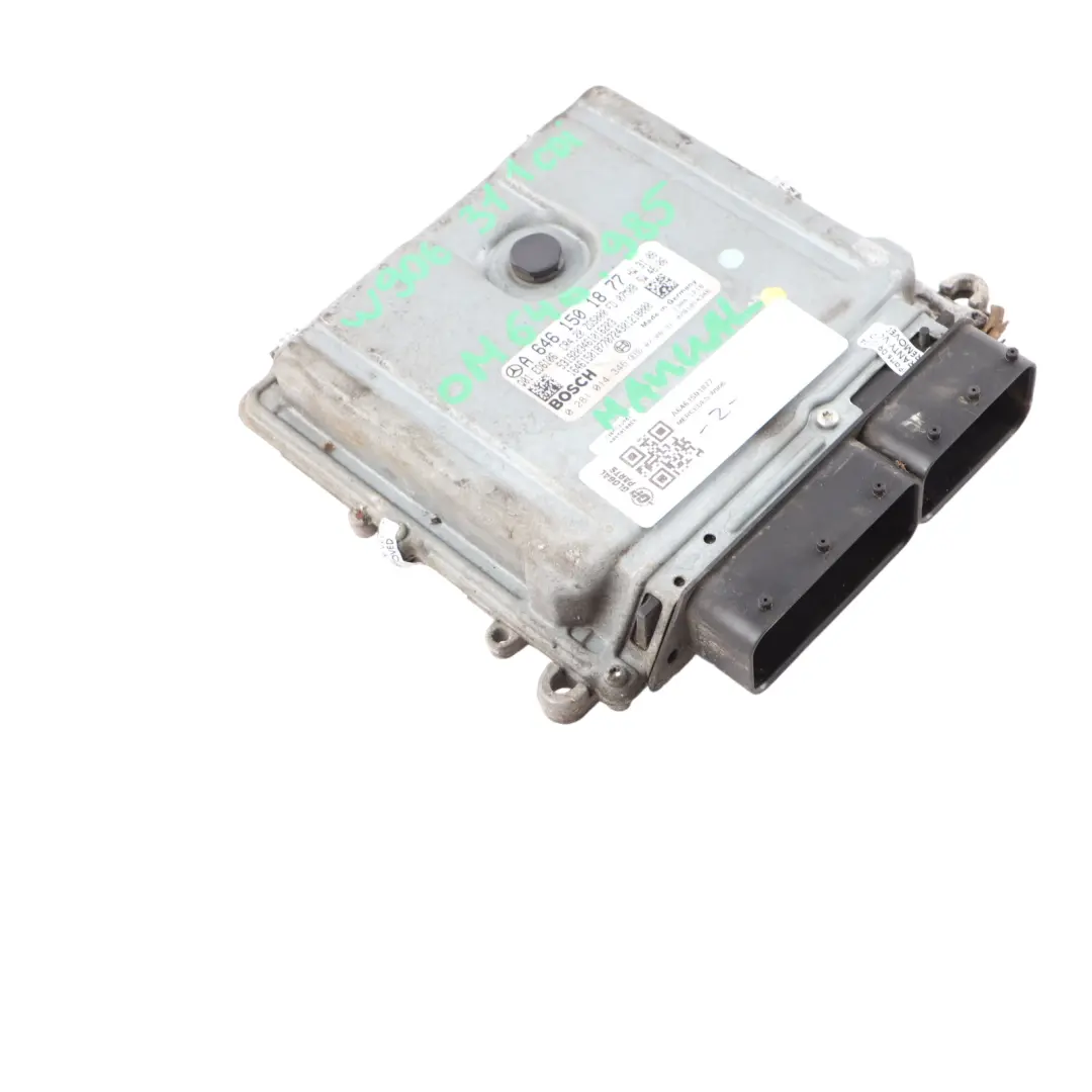 OM646.985 109HP Engine ECU Unit Module Manual to Mercedes W906 313 CDI with Part number A6461501877 Mercedes W906 313 CDI OM646.985 109HP Engine ECU Unit Module Manual - SKU A6461501877 - Part number A6461501877
