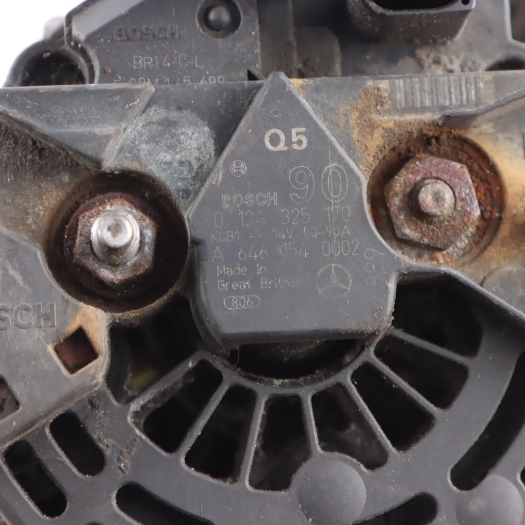  Alternator Mercedes Sprinter W906 Diesel OM646 Engine Alternator - SKU A6461540002-1 - Part number A6461540002