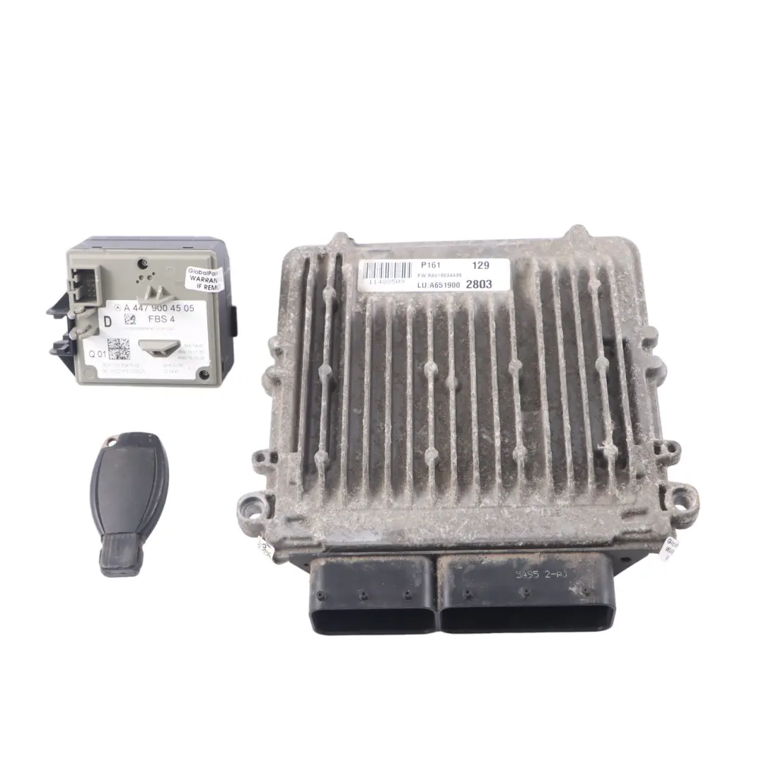Mercedes W251 R320 CDI OM642 4Matic Engine Unit ECU KIT Key Lock - SKU A6519002803 - Part number A6519002803