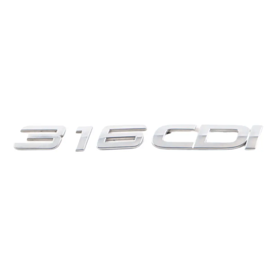 Boot Lid Lettering Emblem Badge Chrome to Mercedes W906 Hatch Tailgate with Part number A9068176914 Mercedes W906 Hatch Tailgate Boot Lid Lettering Emblem Badge Chrome - SKU A9068176914 - Part number A9068176914